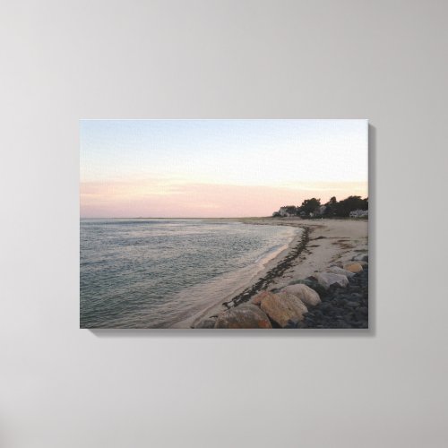 Relaxing Cape Cod beach canvas print