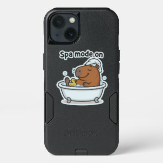 Relaxing Capybara Meme Cartoon  iPhone 13 Case