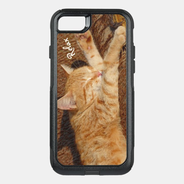Relaxing Cat Otterbox iPhone Case (Back)