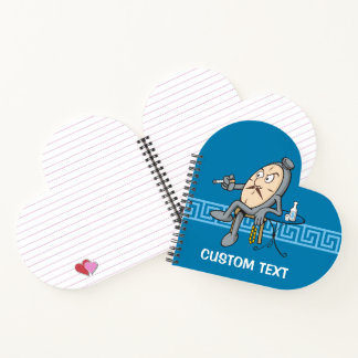 Relaxing clock notebook
