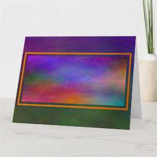 Relaxing Colorful Abstract Landscape BIG Card