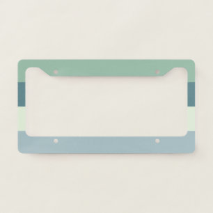 Relaxing Colors Stripes License Plate Frame