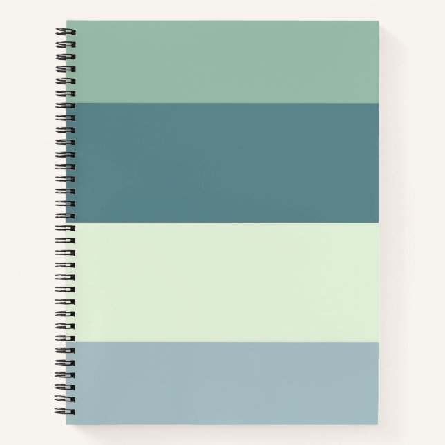 Relaxing Colors Stripes Notebook (Front)