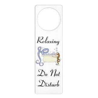 Relaxing Do Not Disturb Mermaid Door Hanger