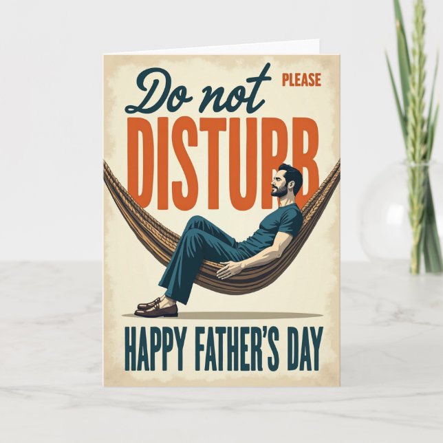 Relaxing Fathers Day Card (Front)
