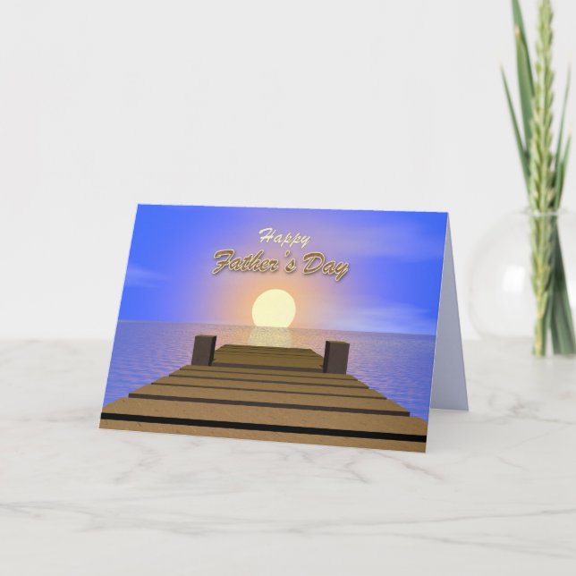 Relaxing Father's Day Dock Card (Front)