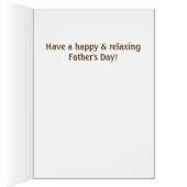 Relaxing Father's Day Retro Rustic Lazy Dad (Inside (Right))