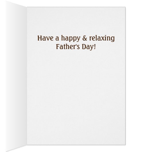 Relaxing Father's Day Retro Rustic Lazy Dad (Inside (Right))