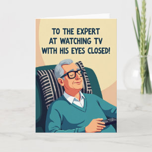 Relaxing Fathers Day Scene Card