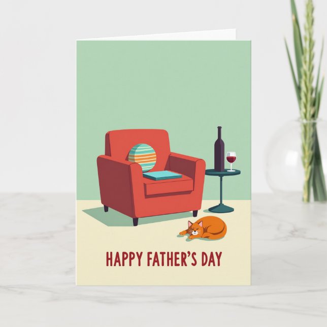 Relaxing Fathers Day Time Card (Front)