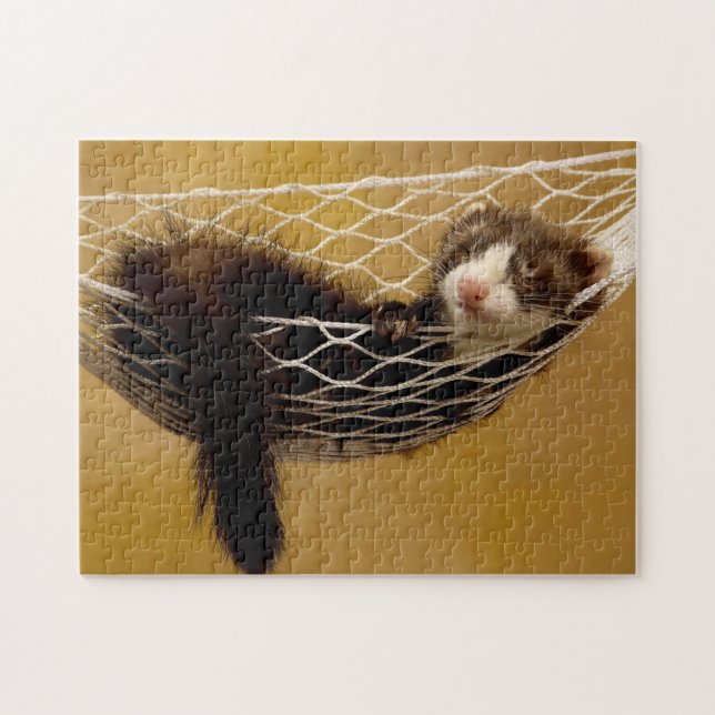 Relaxing Ferret, Jigsaw Puzzle (Horizontal)