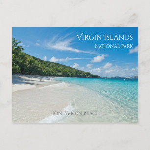 Relaxing Honeymoon Beach,, Virgin Islands NP Postcard