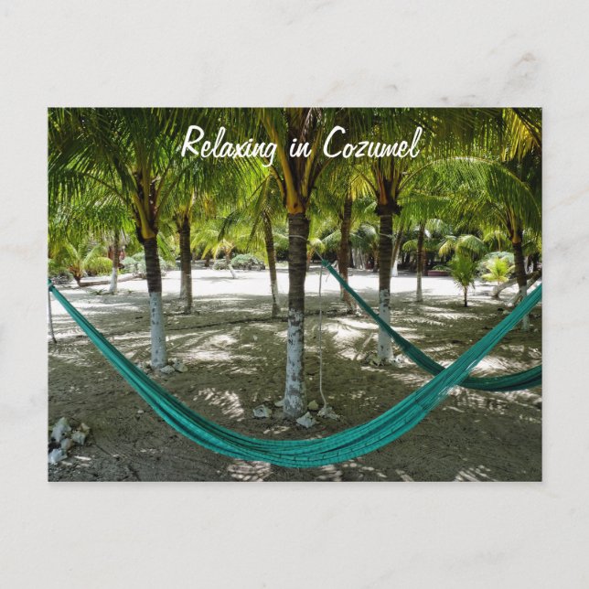 Relaxing in Cozumel Postcard (Front)
