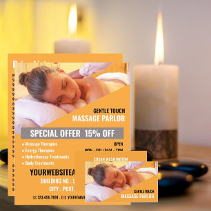 Relaxing Massage, Massage Therapy, Massage Parlor Flyer