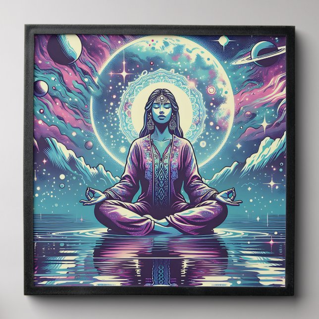 Relaxing Meditation Space and Reflection Peel And Stick Photo Tile (Front Set)