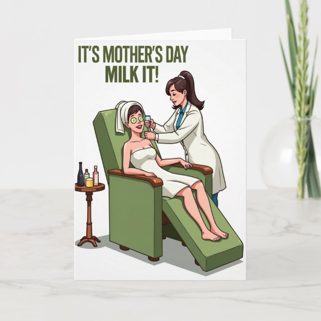 Relaxing Mothers Day Spa Card (Front)