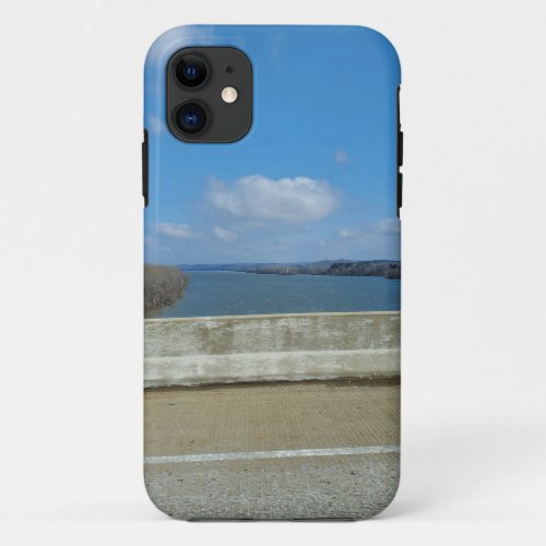 Relaxing nature with water and blue sky iPhone 11 case