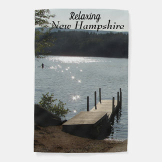 relaxing New Hampshire garden flag