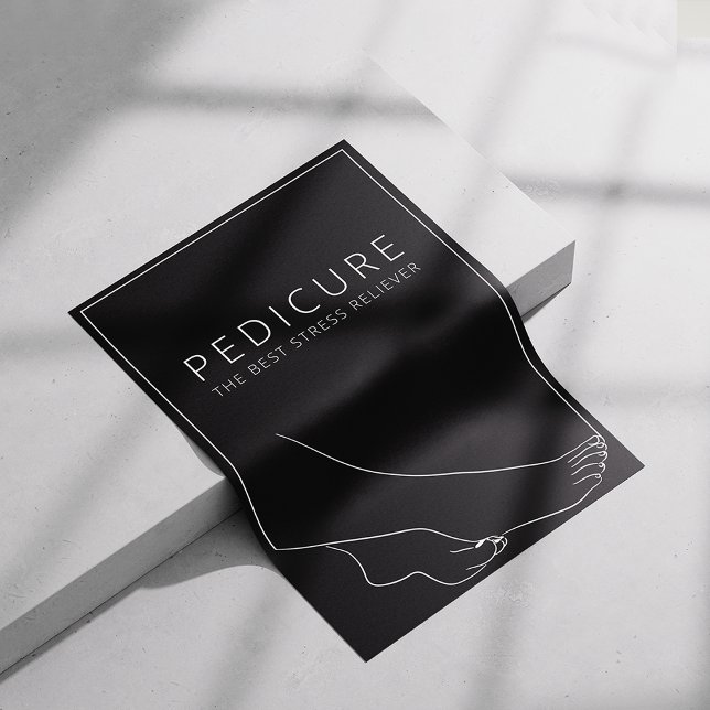 Relaxing Pedicure Minimalist Poster (Creator Uploaded)