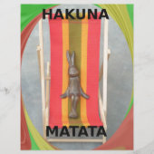 Relaxing Rabbit Hakuna Matata Vector Artwork (Front)