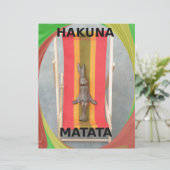 Relaxing Rabbit Hakuna Matata Vector Artwork (Standing Front)