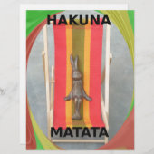Relaxing Rabbit Hakuna Matata Vector Artwork (Front/Back)