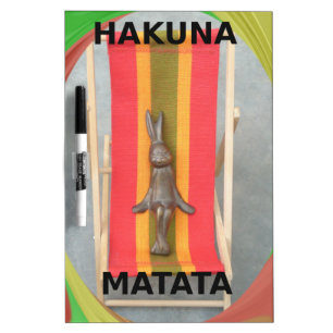 Relaxing Rabbit Vector Artwork Print Design Dry Erase Board