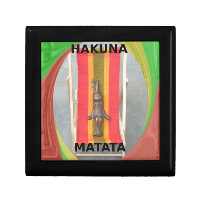 Relaxing Rabbit Vector Artwork Print Design Gift Box (Front)