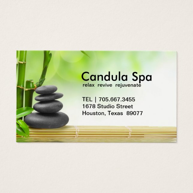 Relaxing Spa Business Card (Front)