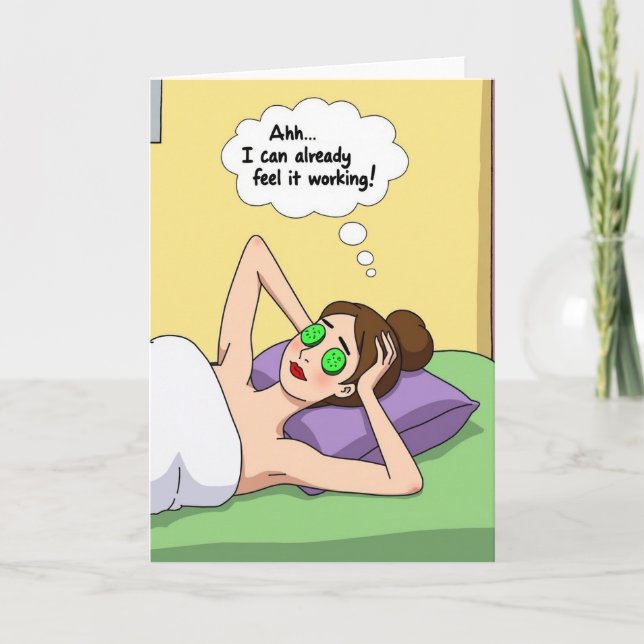 Relaxing Spa Mothers Day Card (Front)