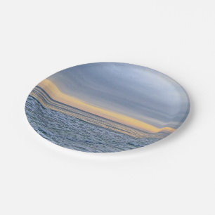 Relaxing Sunset by the Sea Paper Plates