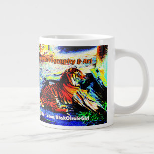 Relaxing Tiger Bright Special Edition Giant Coffee Mug