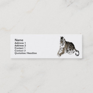 Relaxing Tiger Business Card