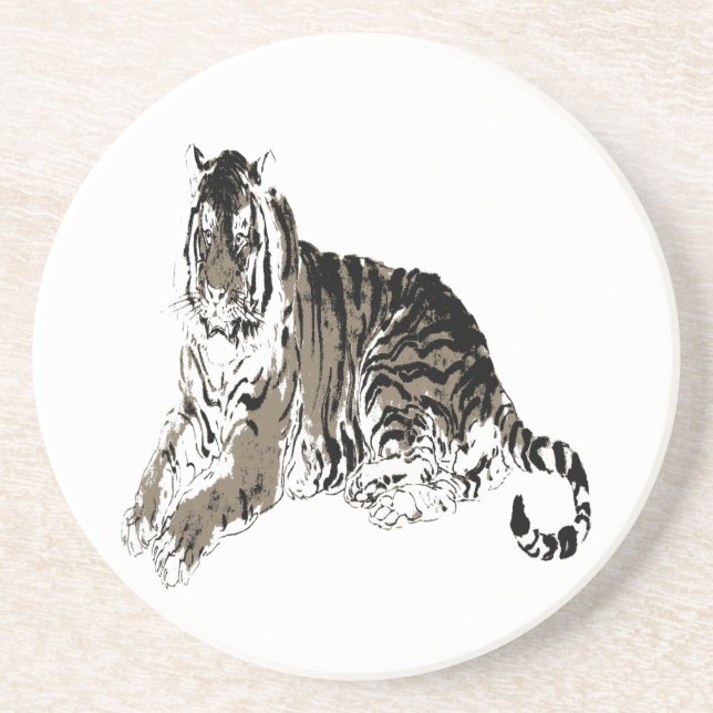 Relaxing Tiger Coaster (Front)