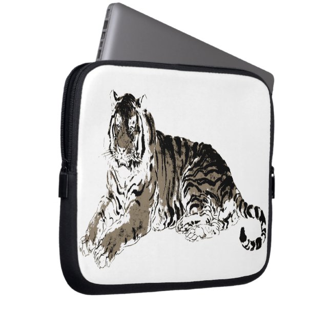 Relaxing Tiger Electronics Bag (Front Right)