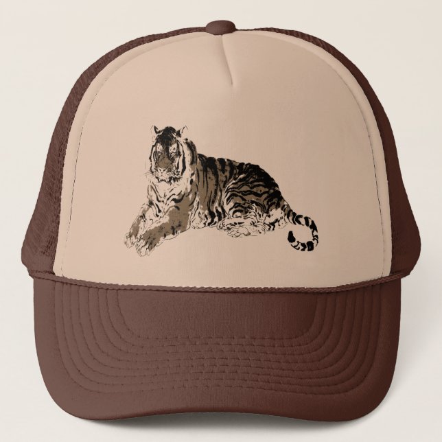 Relaxing Tiger Hat (Front)