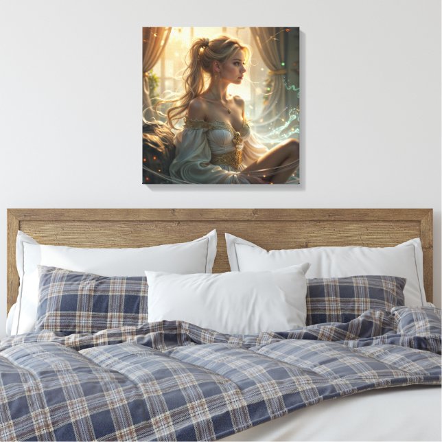 Relaxing Time in a magic atmosphere Canvas Print (Insitu(Bedroom))