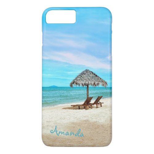 Relaxing Tropical Ocean Beach Landscape iPhone 8 Plus7 Plus Case