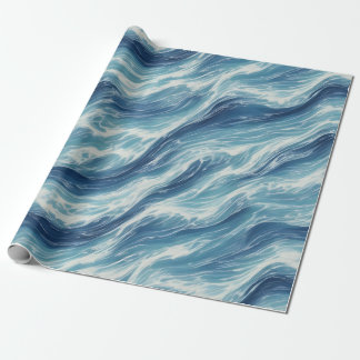 Relaxing Wave Pattern Wrapping Paper