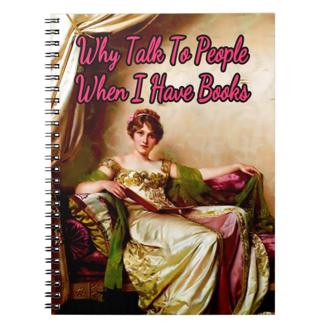 Relaxing While Reading by Frederic Soulacroix Notebook (Front)
