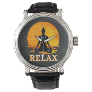 Relaxing Yoga Sunset Meditation Watch