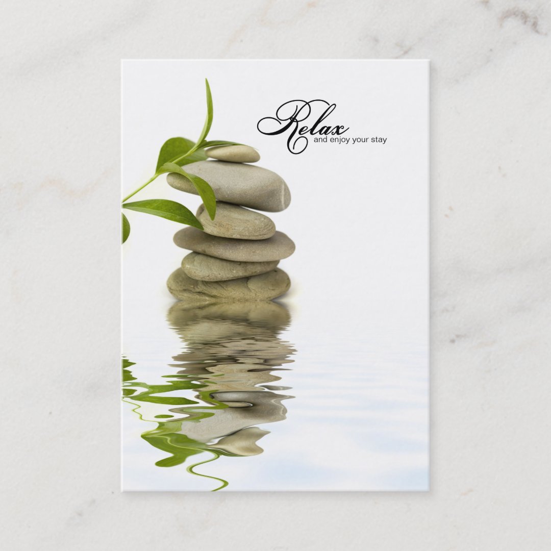 Relaxing Zen Business Card Template Zazzle