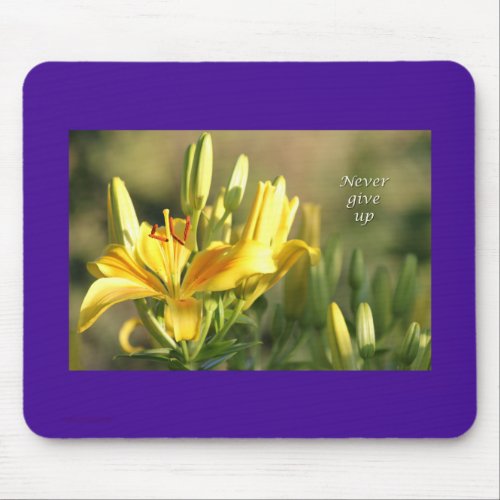 Relay For Life_Never Give Up Gifts_Cancer Survivor Mouse Pad