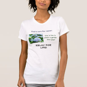 Relay for Life tee-shirts Find a cure for cancer T-Shirt
