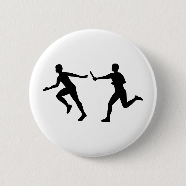 Relay race pinback button (Front)