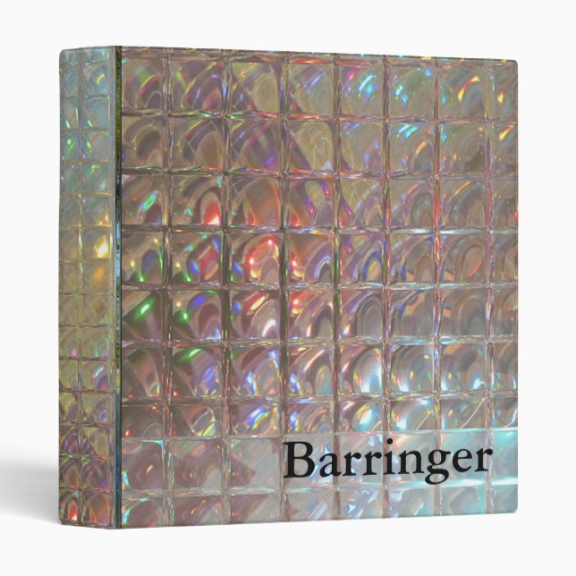 Relayshan Chic Personalized Elegance 3 Ring Binder (Front/Spine)