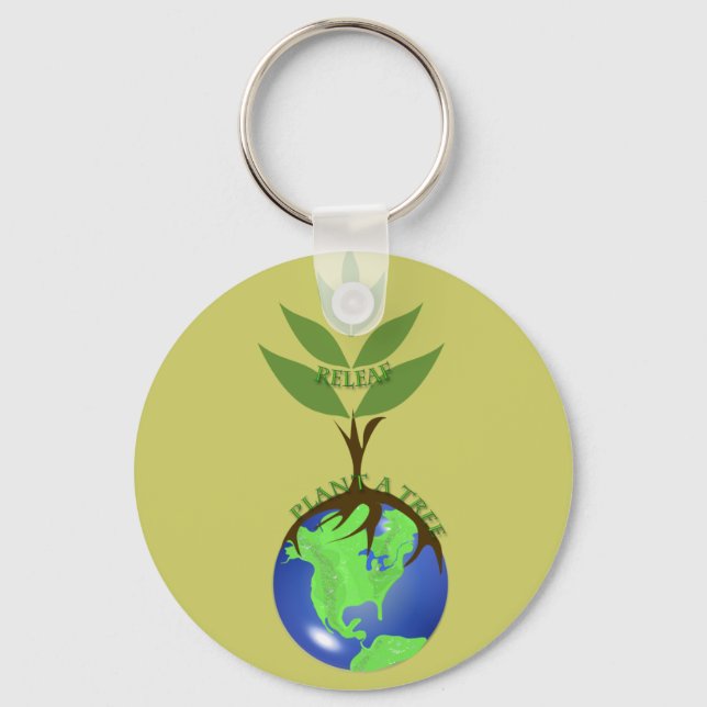 ReLeaf Plant A Tree Keychain (Front)
