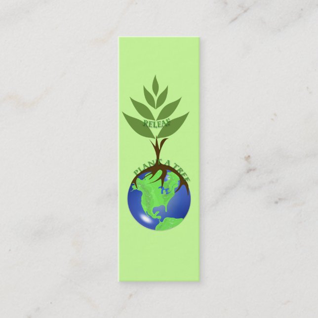 ReLeaf - Plant A Tree Mini Business Card (Front)