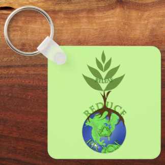 Releaf Reduce Recycle Keychain
