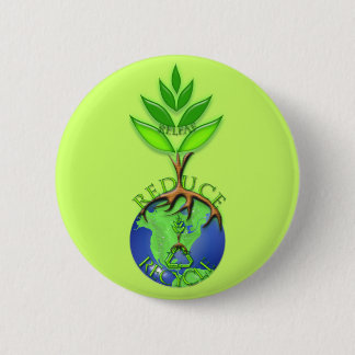 Releaf Reduce Recycle Pinback Button